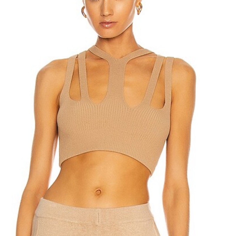 Dion Lee Lustrate Fork Crop Top